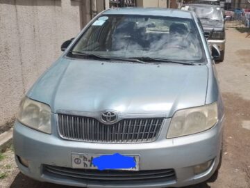 Used Electric car for sale Toyota Corolla (E120) 2005 (ማንዋል ማርሽ መሪ ያልዞረ አውቶሞበል 1.3 ሊትር) is a series of compact Sedan cars