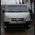Silver 2007 Toyota HiAce Abadula commuter van imported from Dubai parked in Addis Ababa 1