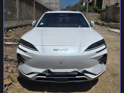Image 1: BYD Song Plus front view showing bumper damage in Addis Ababa