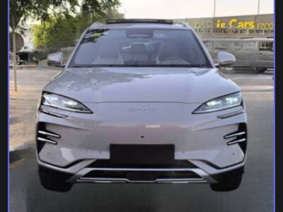 Image 1 (Front Exterior View): Urban Grey 2025 BYD Song Plus Ethiopia front bumper and hood display