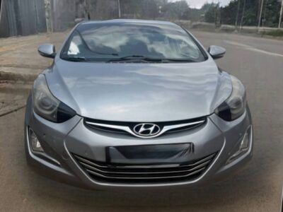 Image 1 (Front View): Sleek silver 2015 Hyundai Avante MD Facelift front exterior view in Addis Ababa