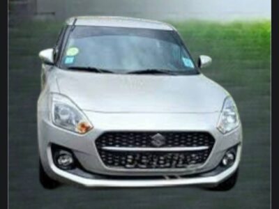 1.2022 Suzuki Swift Ethiopia front exterior in silver metallic