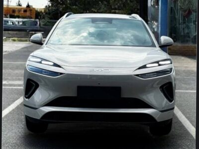 Image 1 (Front View): 2026 BYD Sealion 06 Electric SUV front view in Harbour Grey