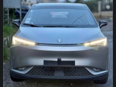 1:Front exterior view of 2024 Hycan Z03 EV in Yanshan Silver for sale on Megebeya Ethiopia