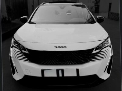 1:Peugeot 5008 GT Ethiopia SUV front view in Pearl White color