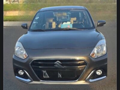 1:Front exterior view of 2022 Suzuki Maruti Dzire in Magma Grey Metallic on Megebeya Ethiopia