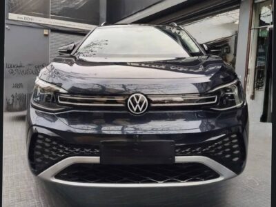 1 (Front View): Volkswagen ID6 Crozz Ethiopia front view 2026 electric SUV in Manganese Grey