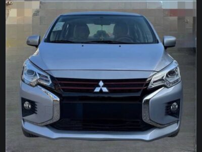 5 - Direct Front View): Front view of 2022 Mitsubishi Attrage Dynamic Shield grille and headlights